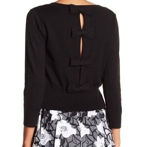 Erin by Erin Fetherston Bow Back 85%‎ Silk 15% Cashmere Cardigan Sweater